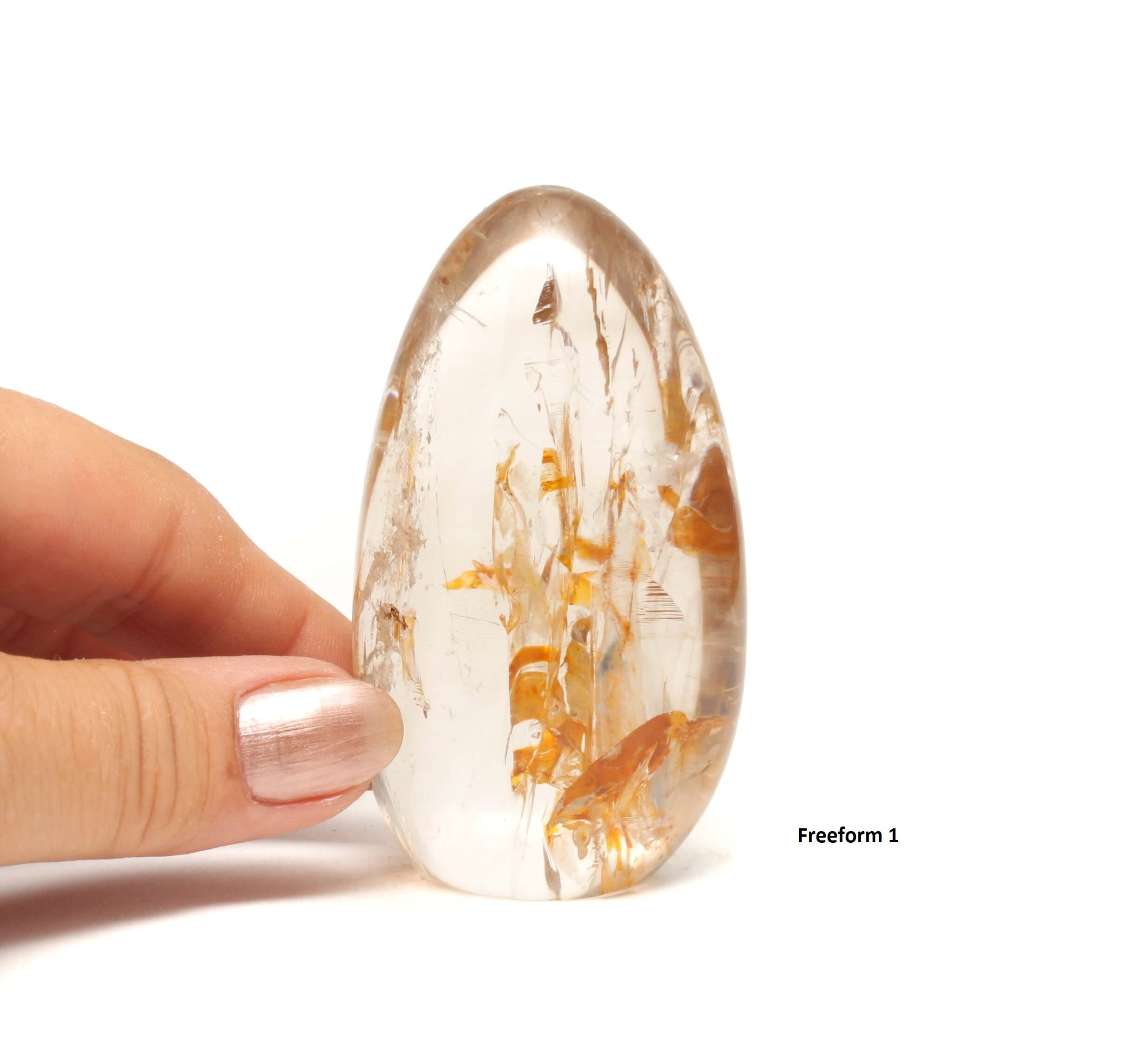 Bjergkrystal med Golden Healer freeform, nummer 1