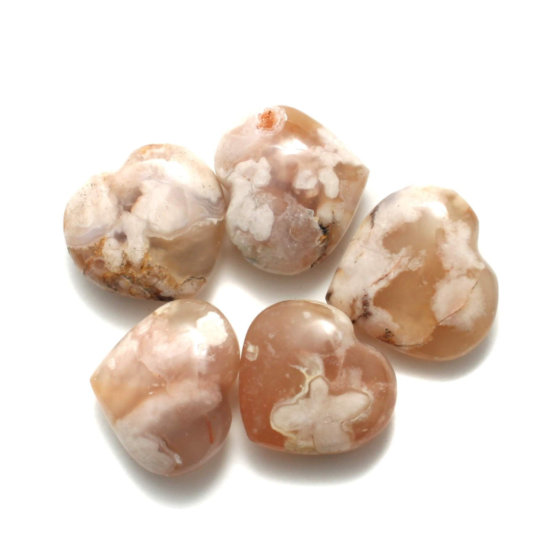 Blomster agat hjerter