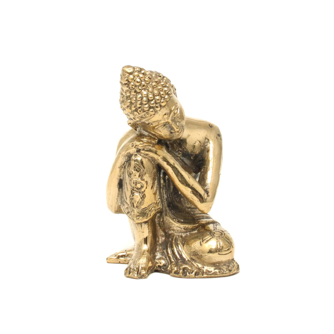 Hvilende Messing Buddha, Shop.villalovis.dk