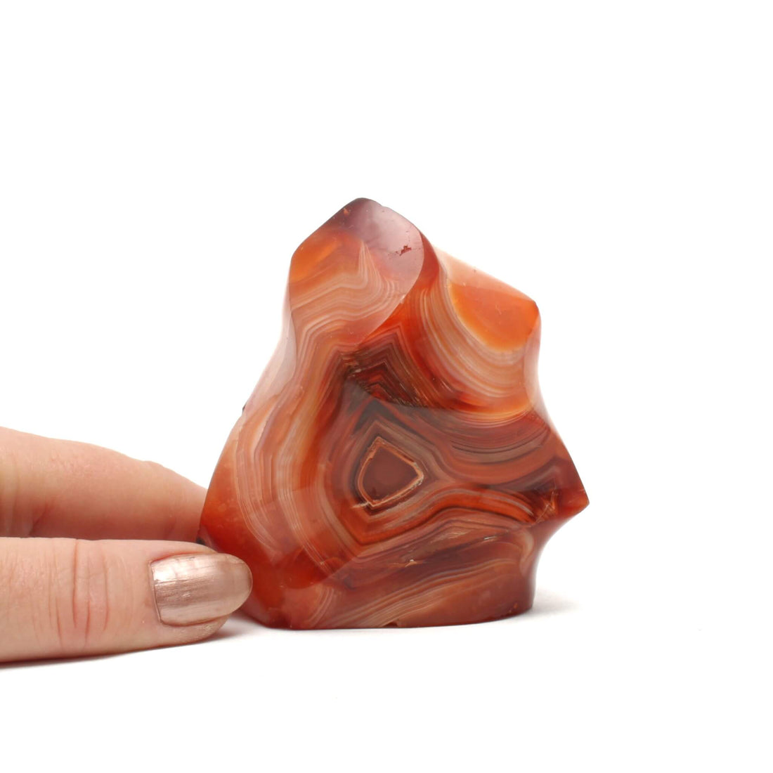 Karneol flamme i høj kvalitet og smukke farver