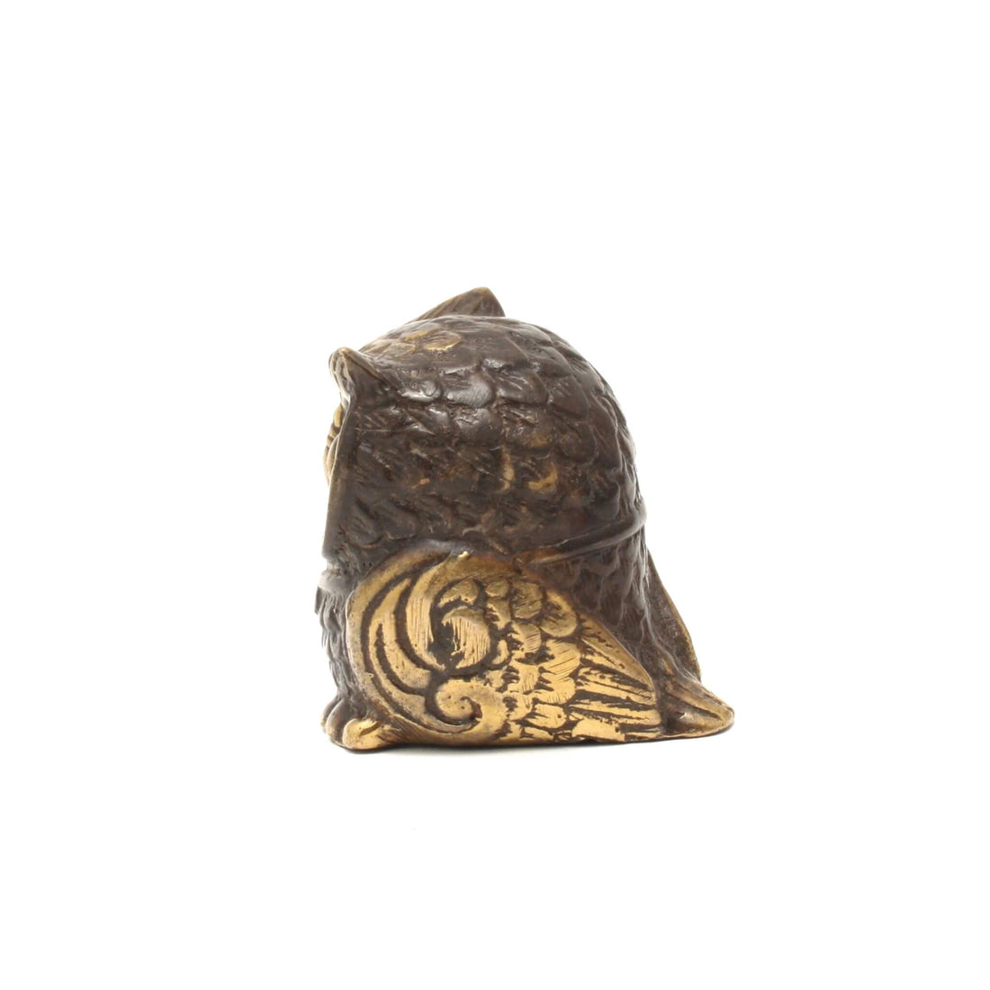 Mørk messing ugle fra Bali - Shop.villalovis.dk