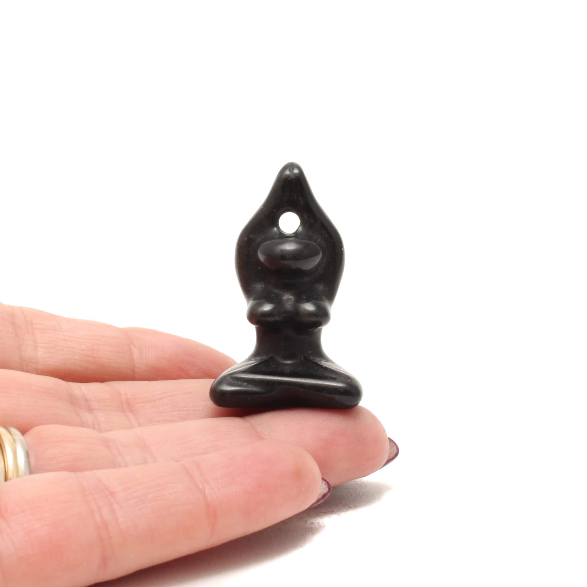 Obsidian Yoga Figur