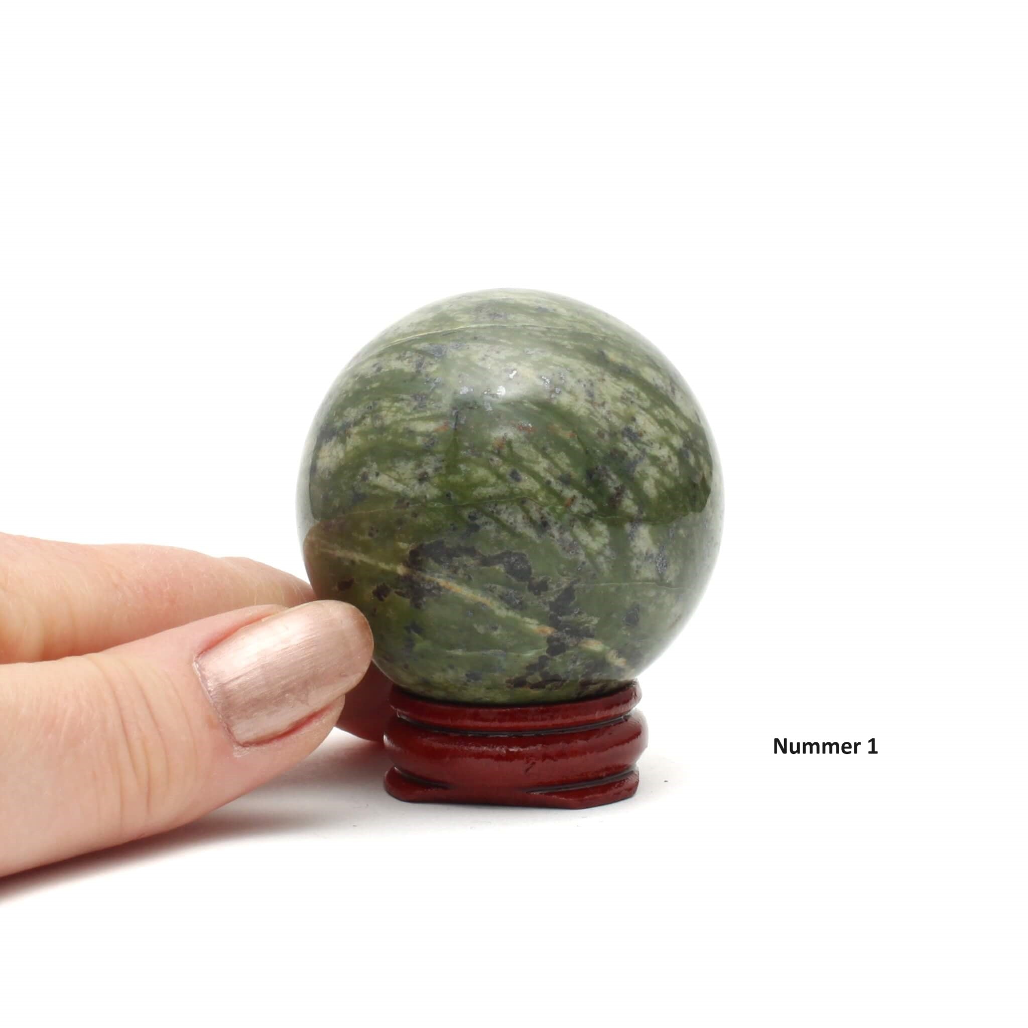 Serpentin sphere nummer 1b