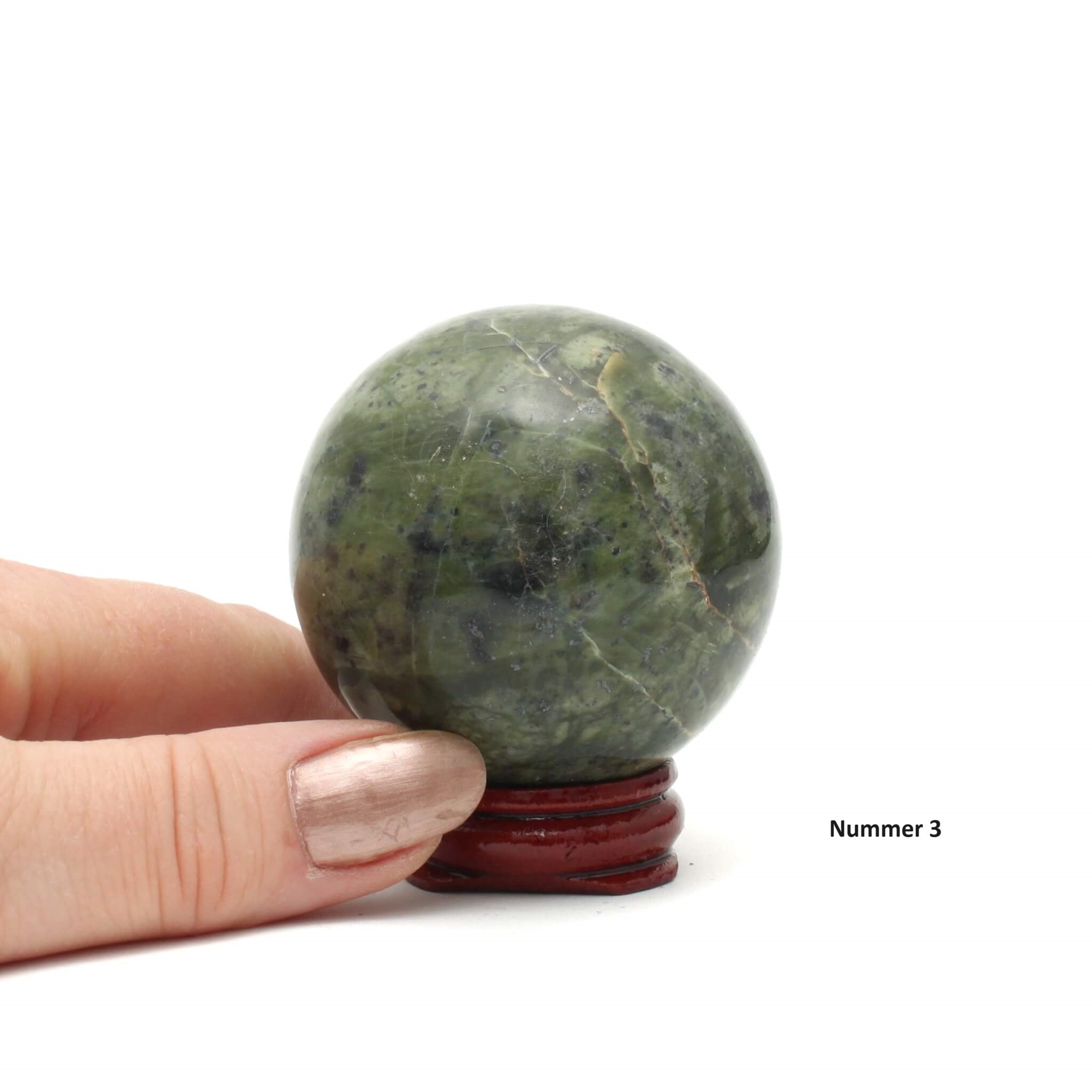 Serpentin sphere nummer 3b