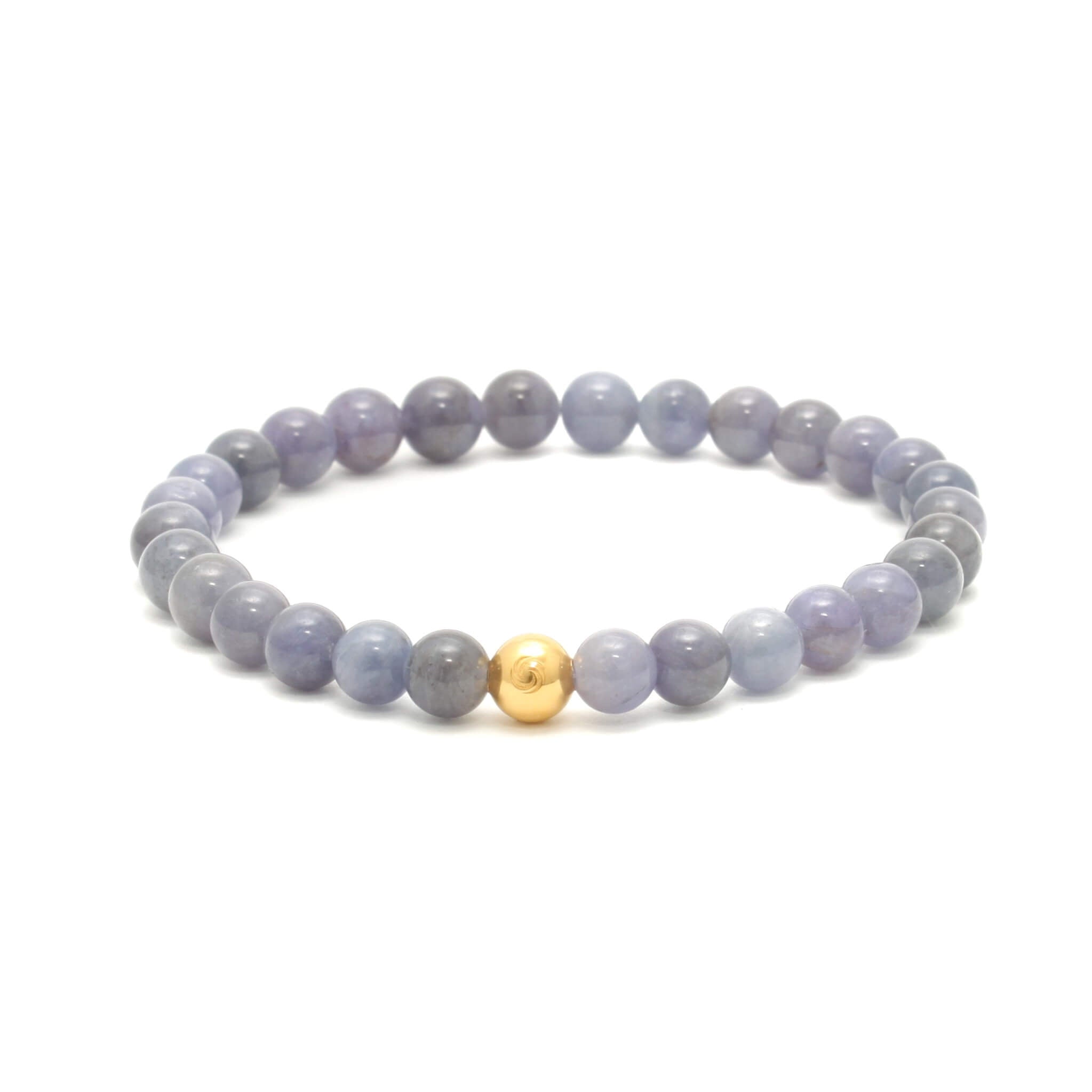 Tanzanit krystal armbånd 6MM