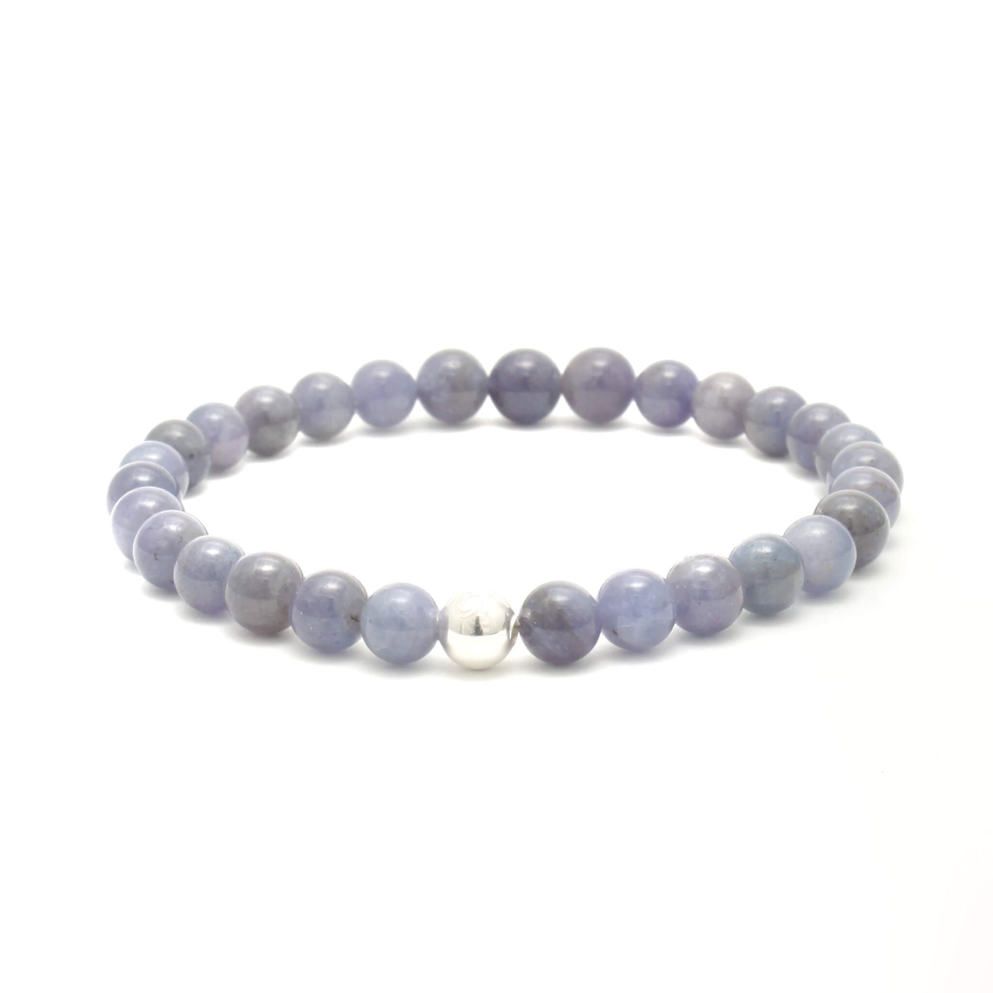 Tanzanit krystal armbånd 6MM