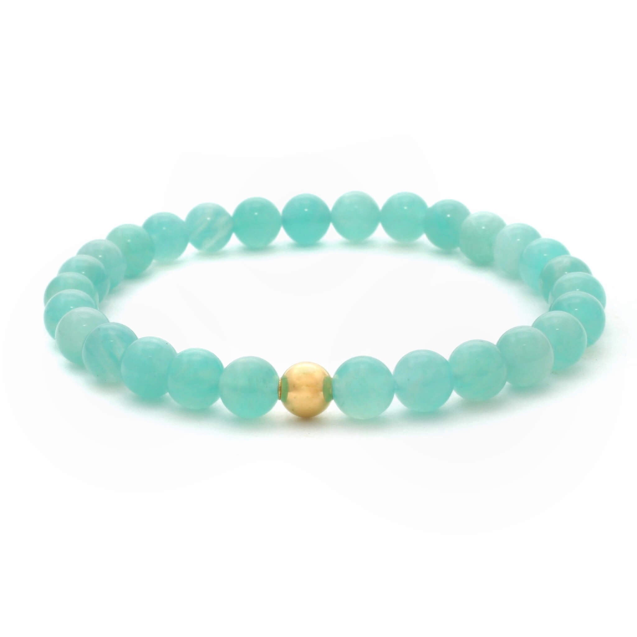 Amazonit krystal armbånd 6mm