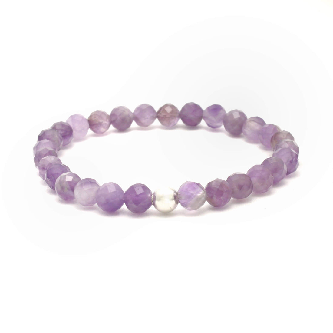 Ametyst facetteret krystal armbånd