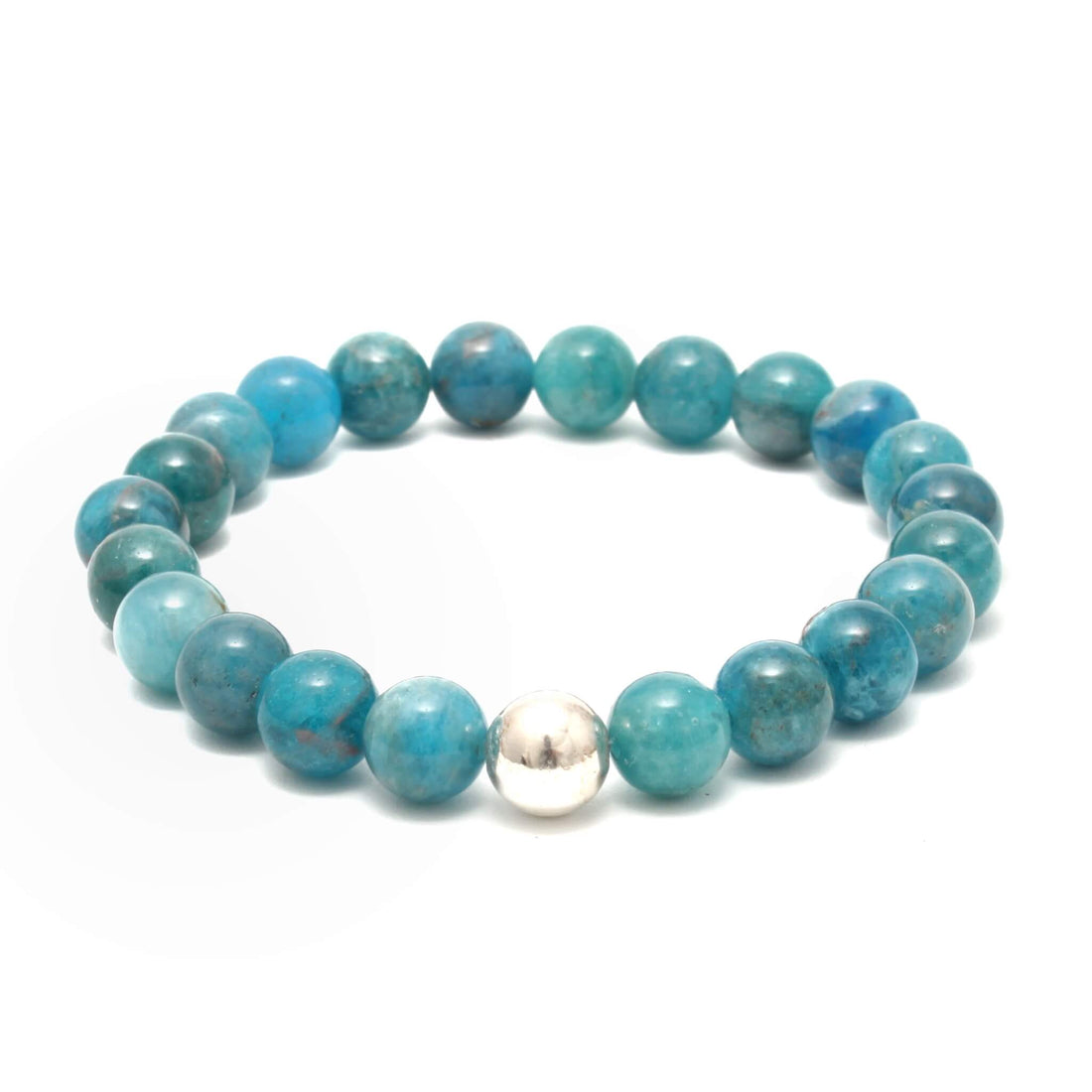 Krystal armbånd med Blå Apatit