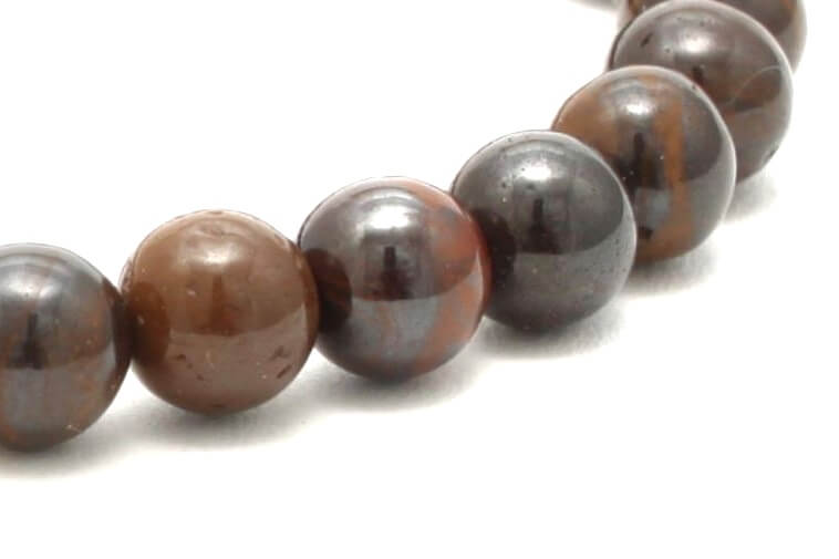Udsnit Boulder Opal krystal armbånd 6mm