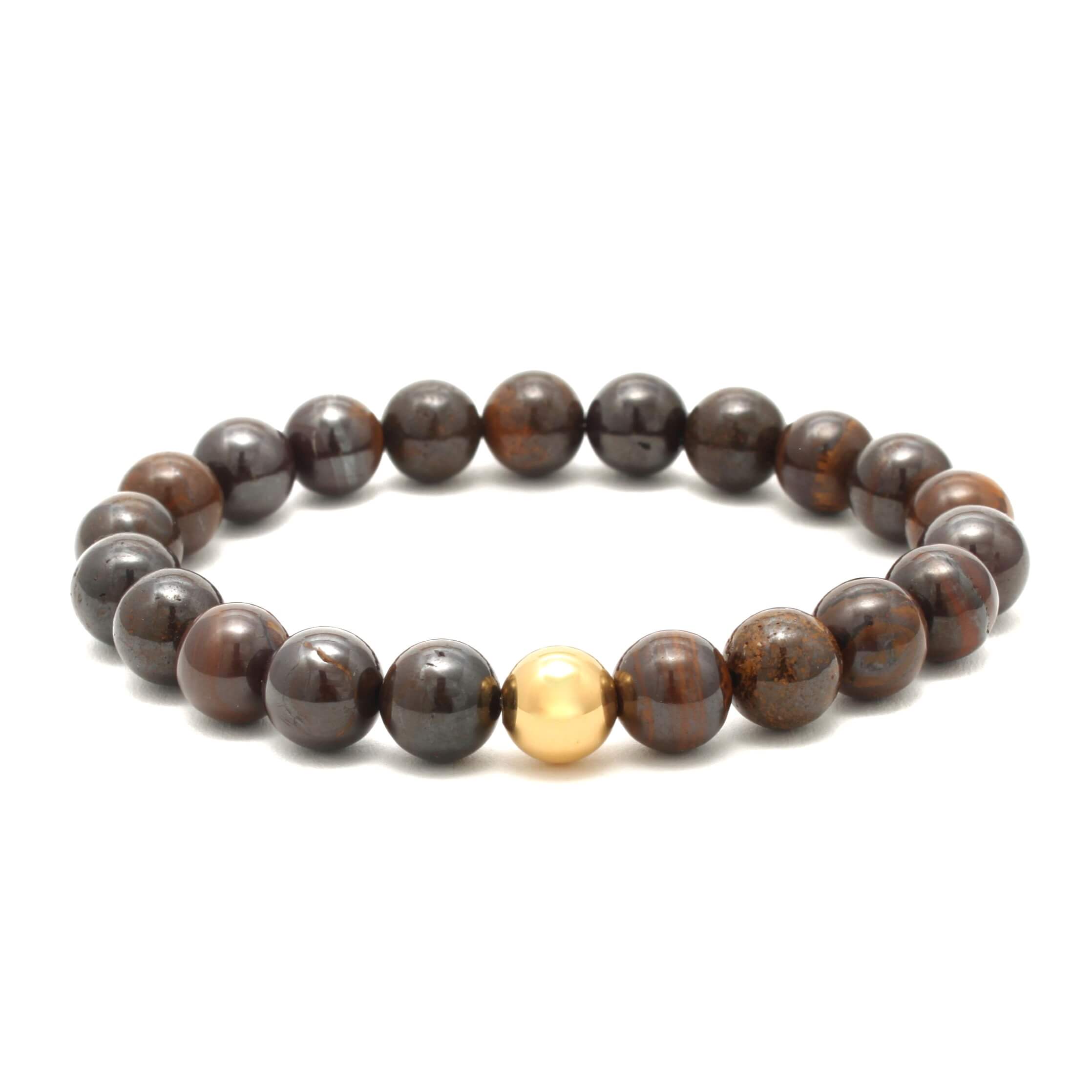 Boulder Opal Krystal armbånd 8mm