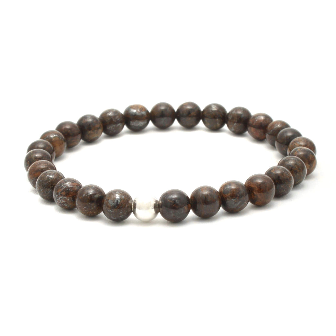 Håndlavet Bronzit krystalarmbånd 6mm