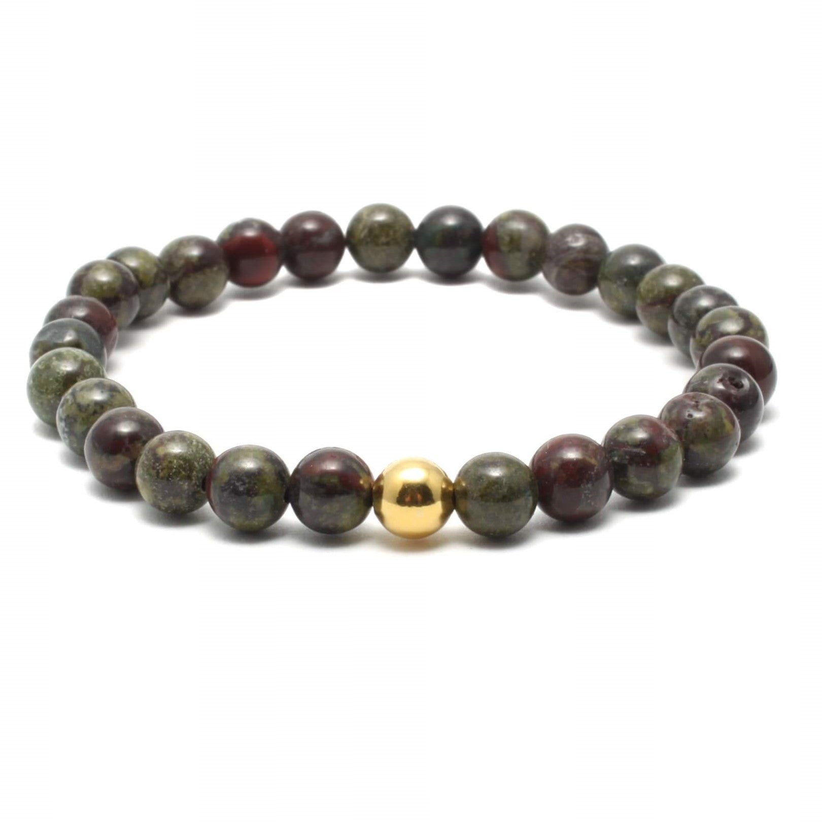 Drageblod krystal armbånd med 6mm perler