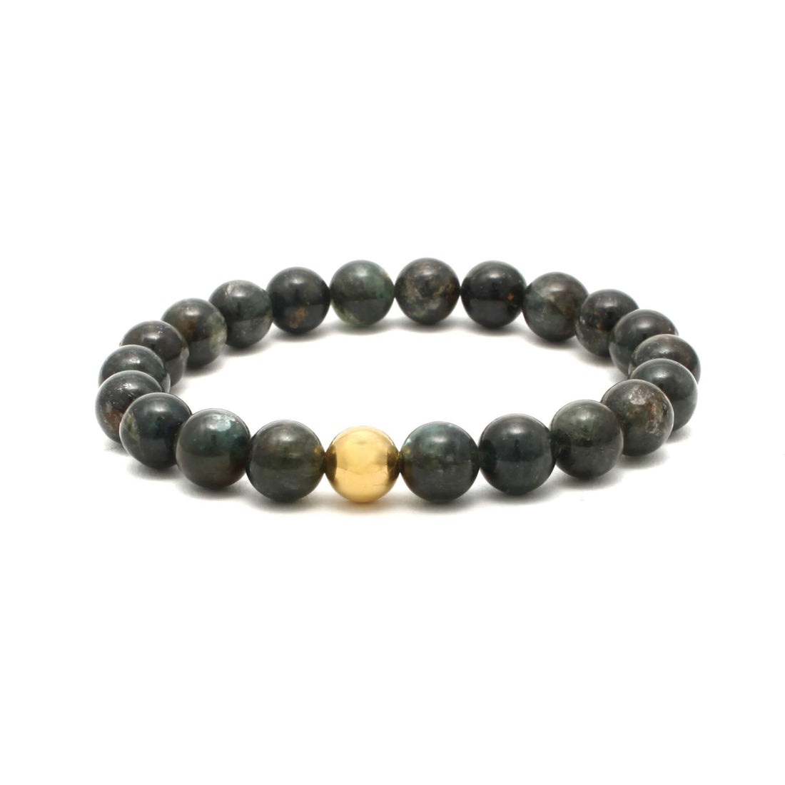 Håndlavet krystalarmbånd med Grøn Kyanit
