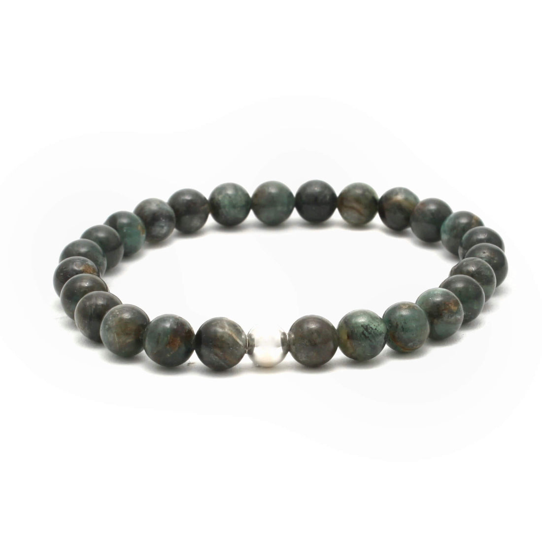 Håndlavet krystalarmbånd med Grøn Kyanit