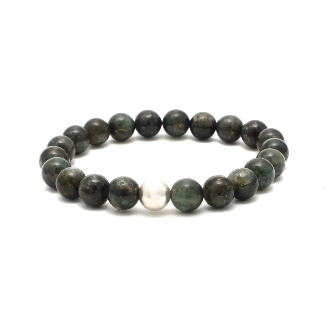 Håndlavet krystalarmbånd med Grøn Kyanit
