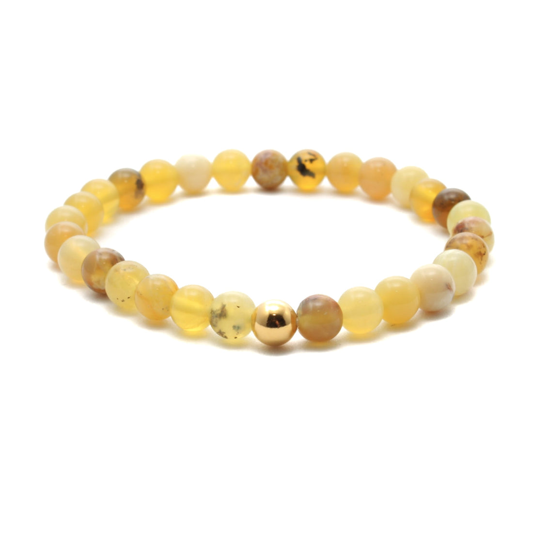 Krystal armbånd - Gul Opal