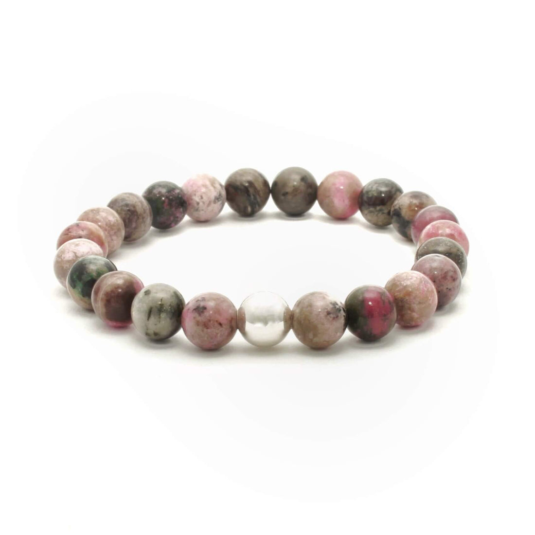 Krystal armbånd med 8mm Kobolt Calcit perler