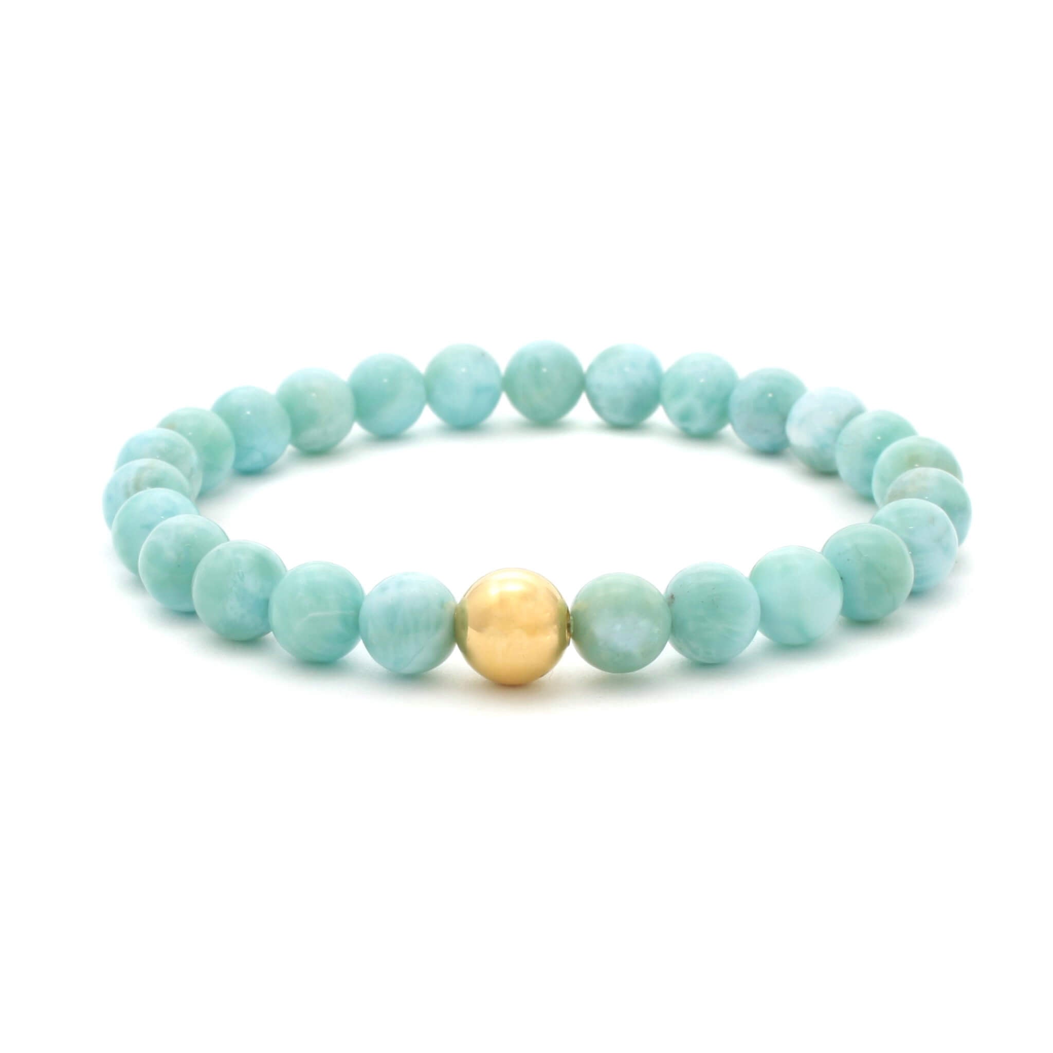 Larimar krystal armbånd,7-8mm