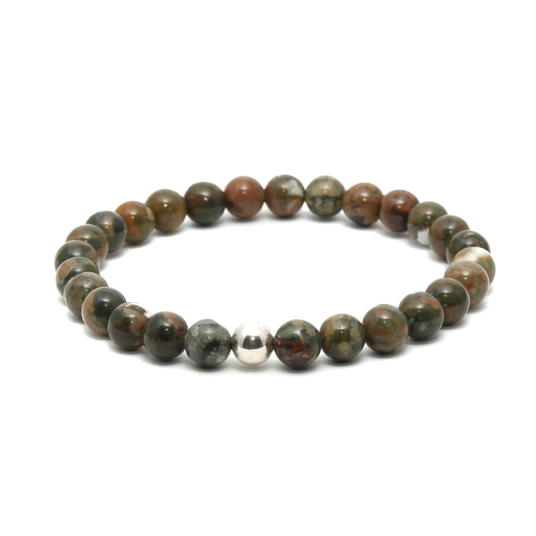 Rhyolit krystal armbånd 6mm