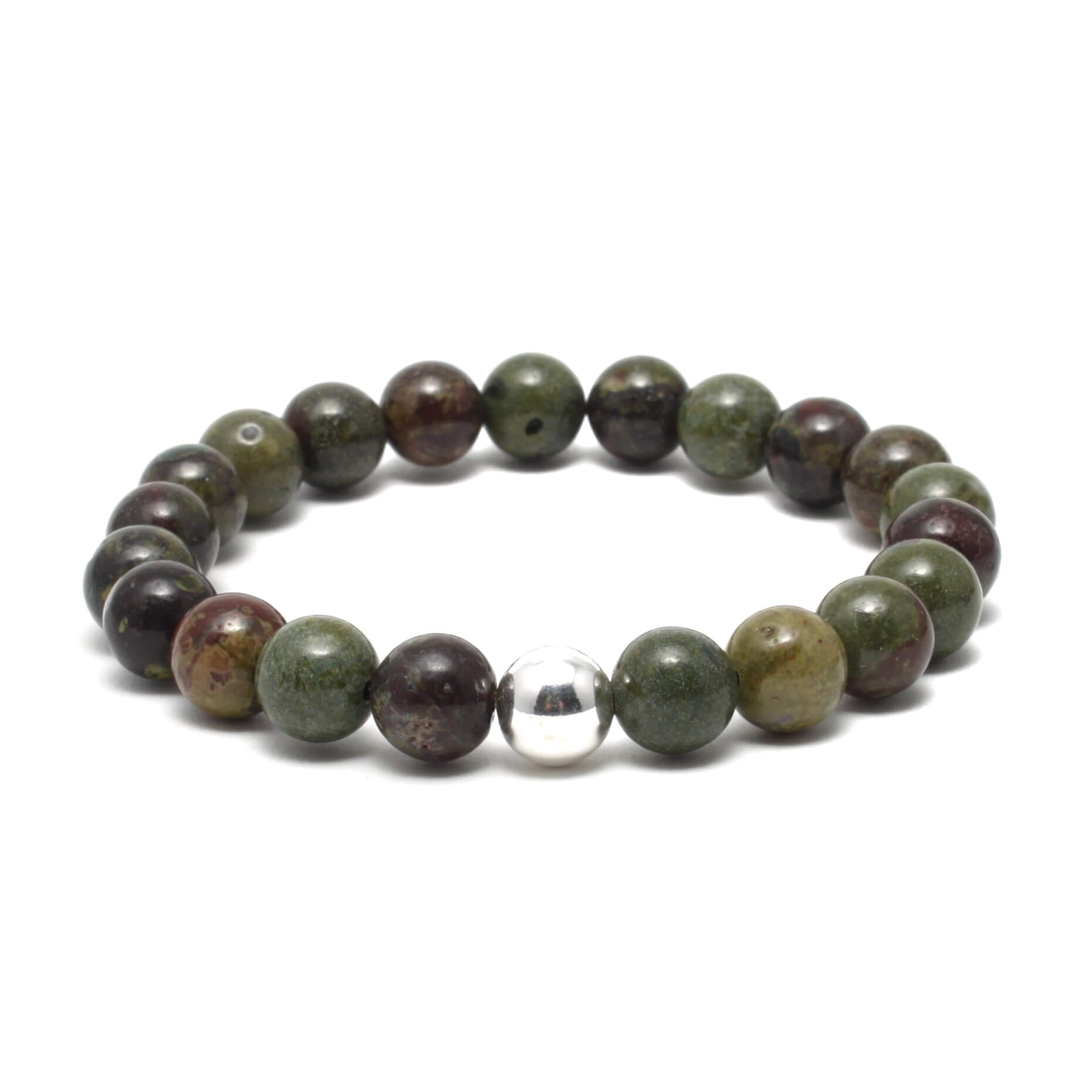 Drageblod krystal armbånd med 8mm perler