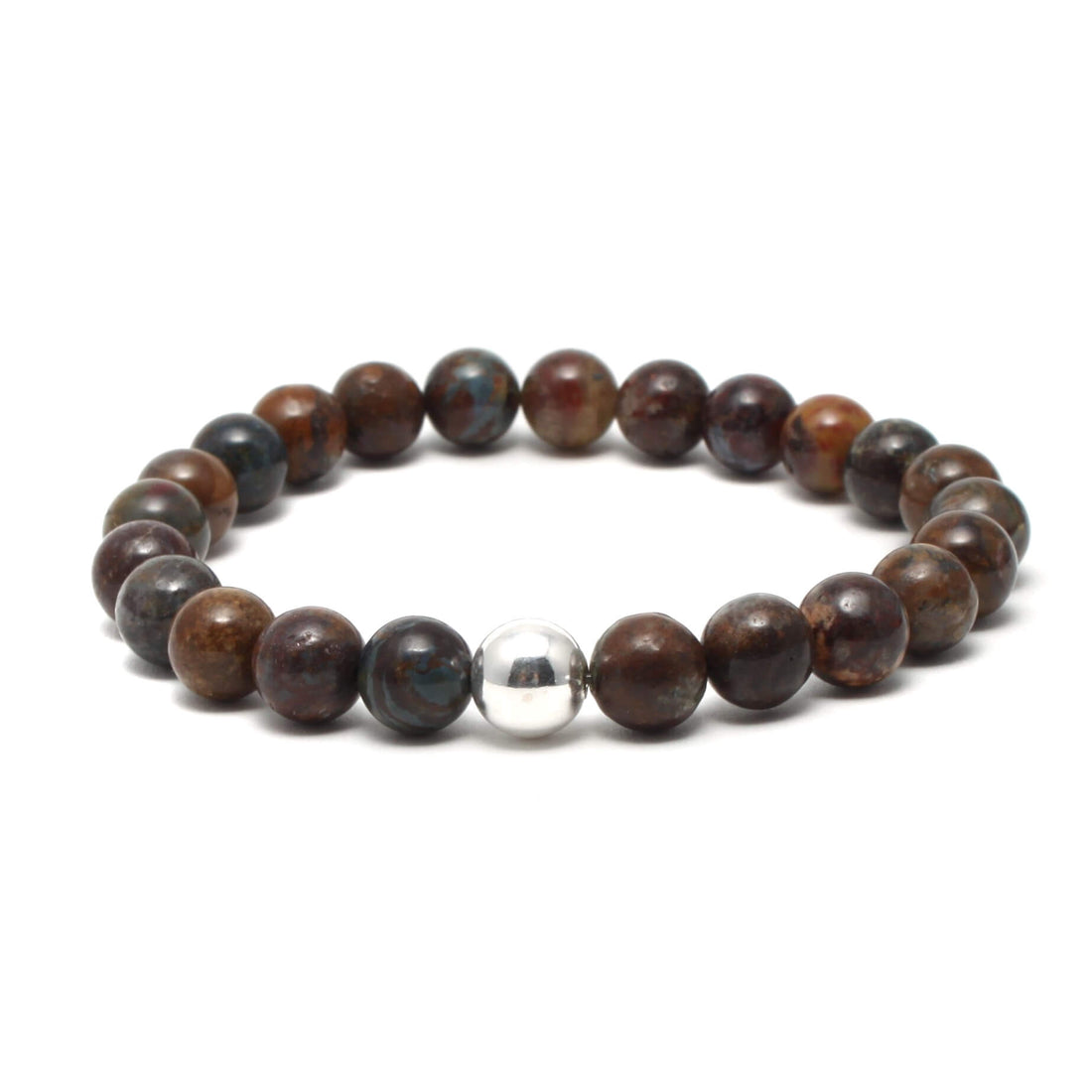 Krystal armbånd med 8mm Pietersit perler