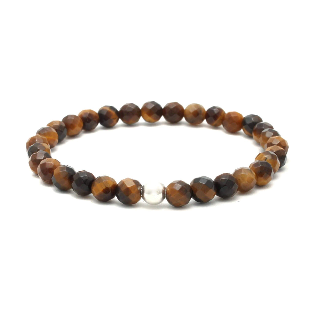 Tigerøje facetteret krystal armbånd