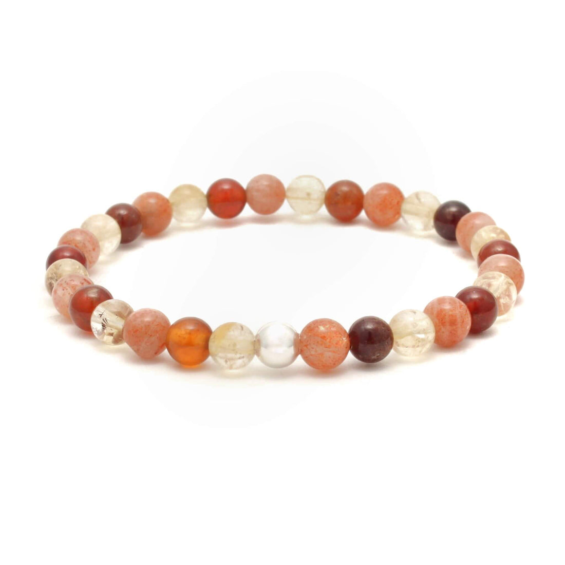Armbånd med Solsten, Hessonit Granat og Citrin - Selvværd og Selvtillid