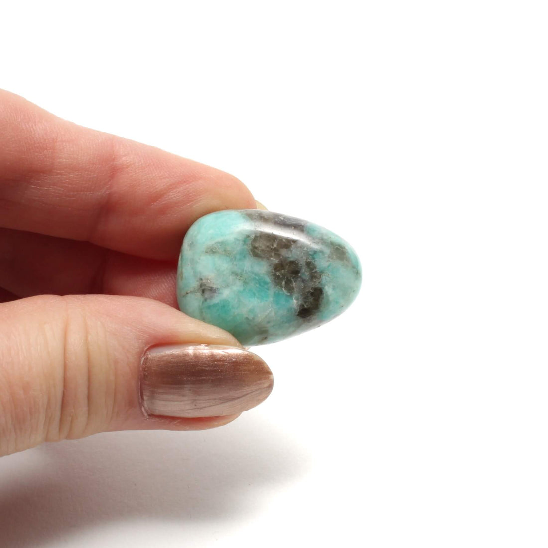 Amazonit med Røgkvarts - Dråber