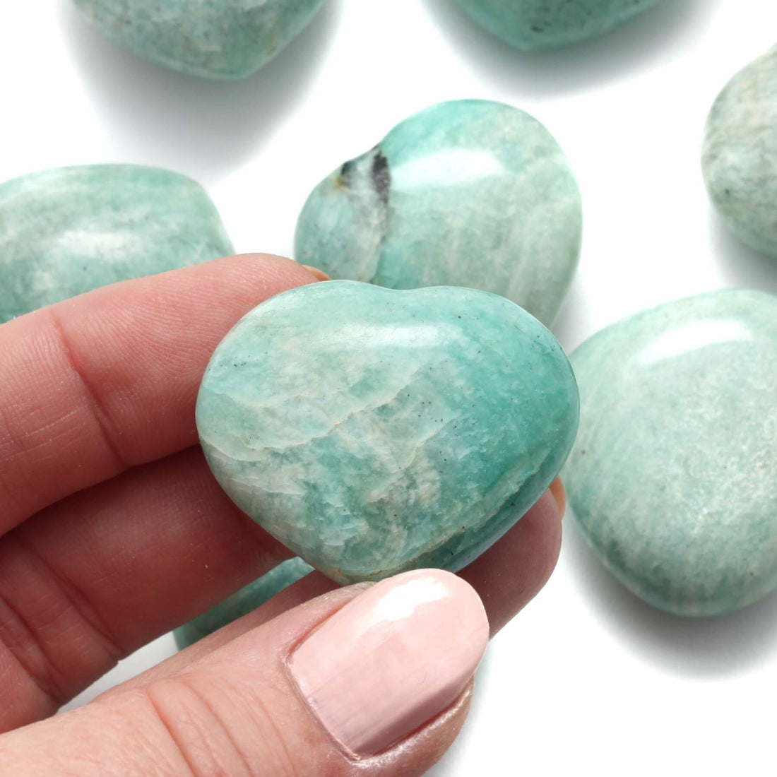 Amazonit krystal hjerte