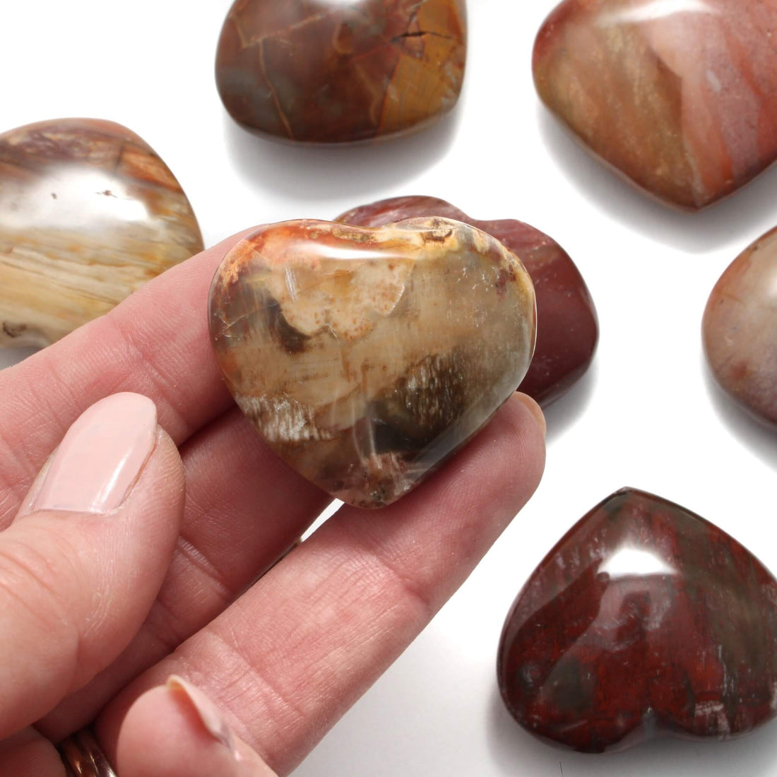 Forstenet træ krystal hjerte