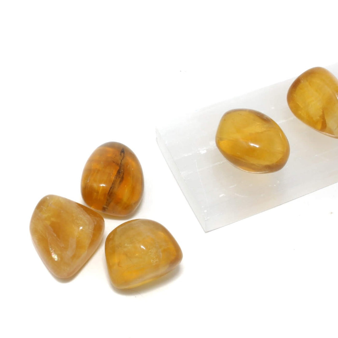 Gul Fluorit lommesten i høj kvalitet