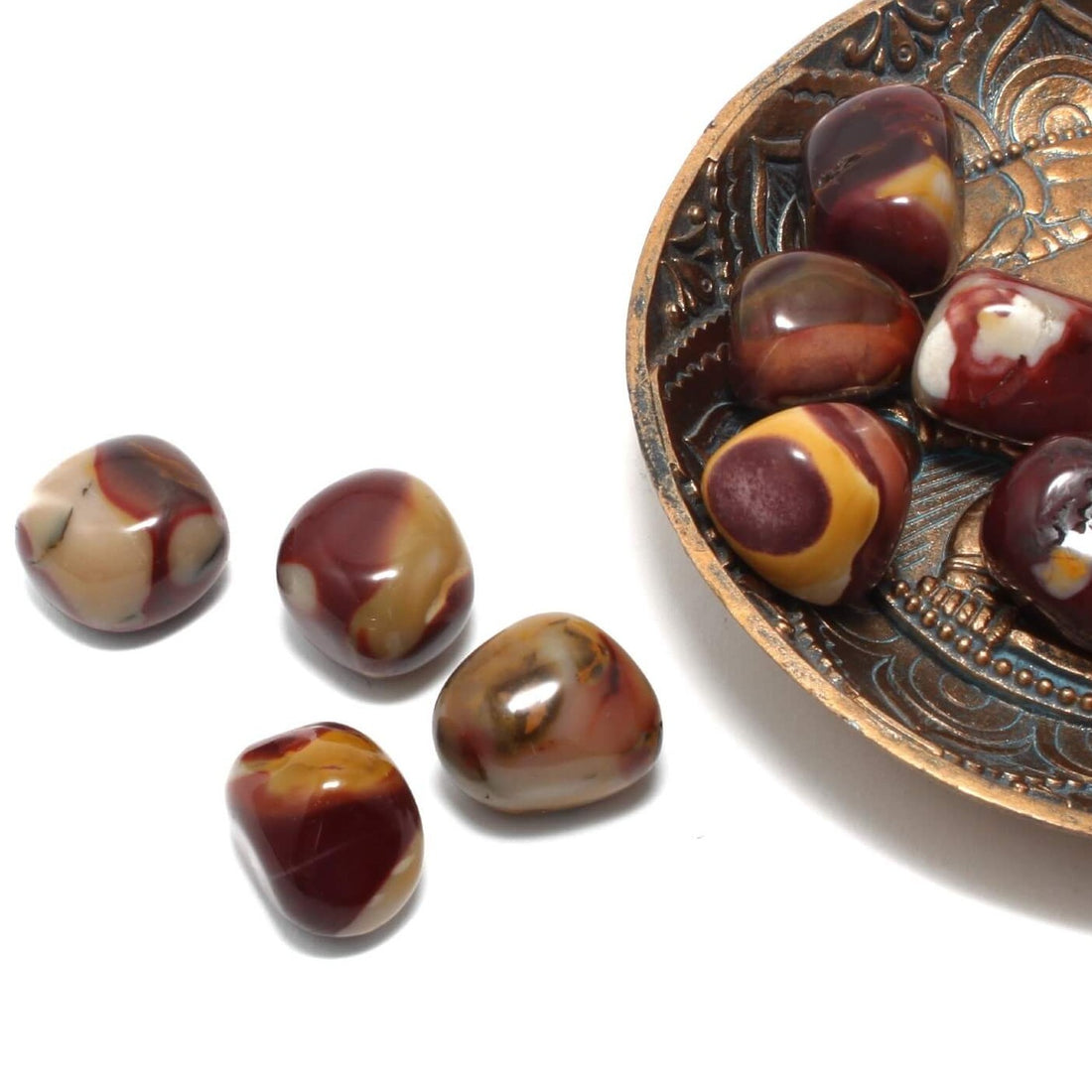 Mookait Jaspis lommesten i høj kvalitet