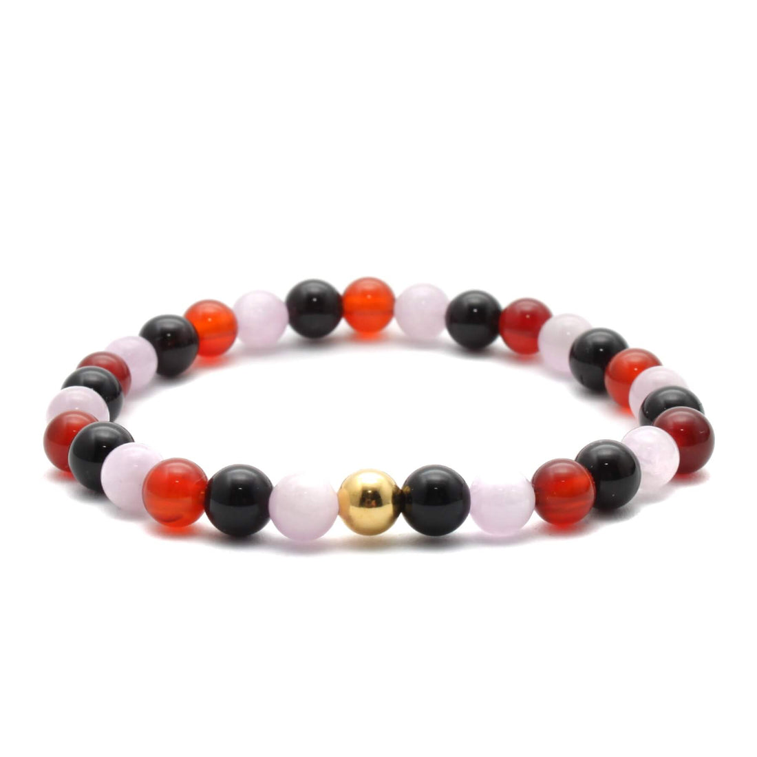 Grundenergi 1 mixet krystal armbånd med 6mm perler