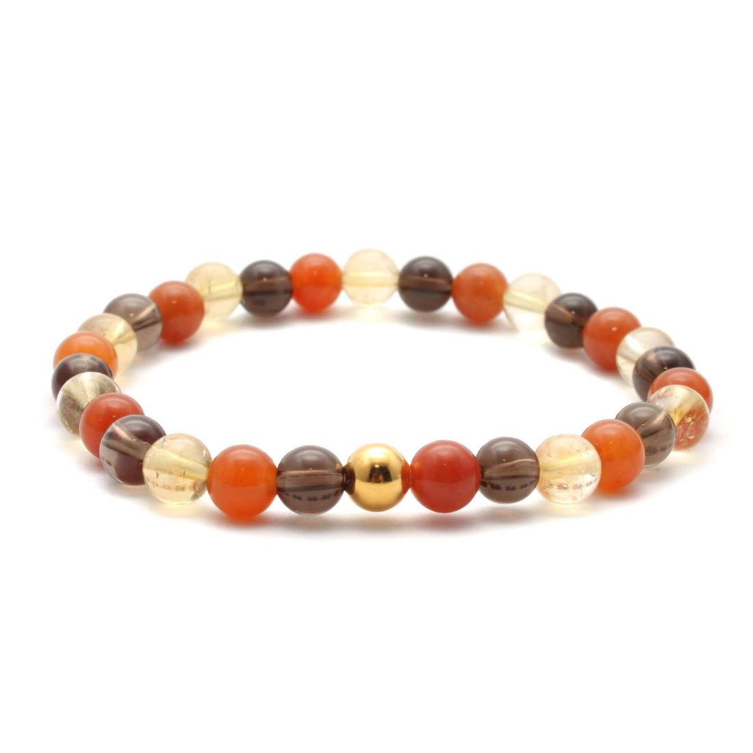 Grundenergi 4 mixet krystal armbånd med 6mm perler