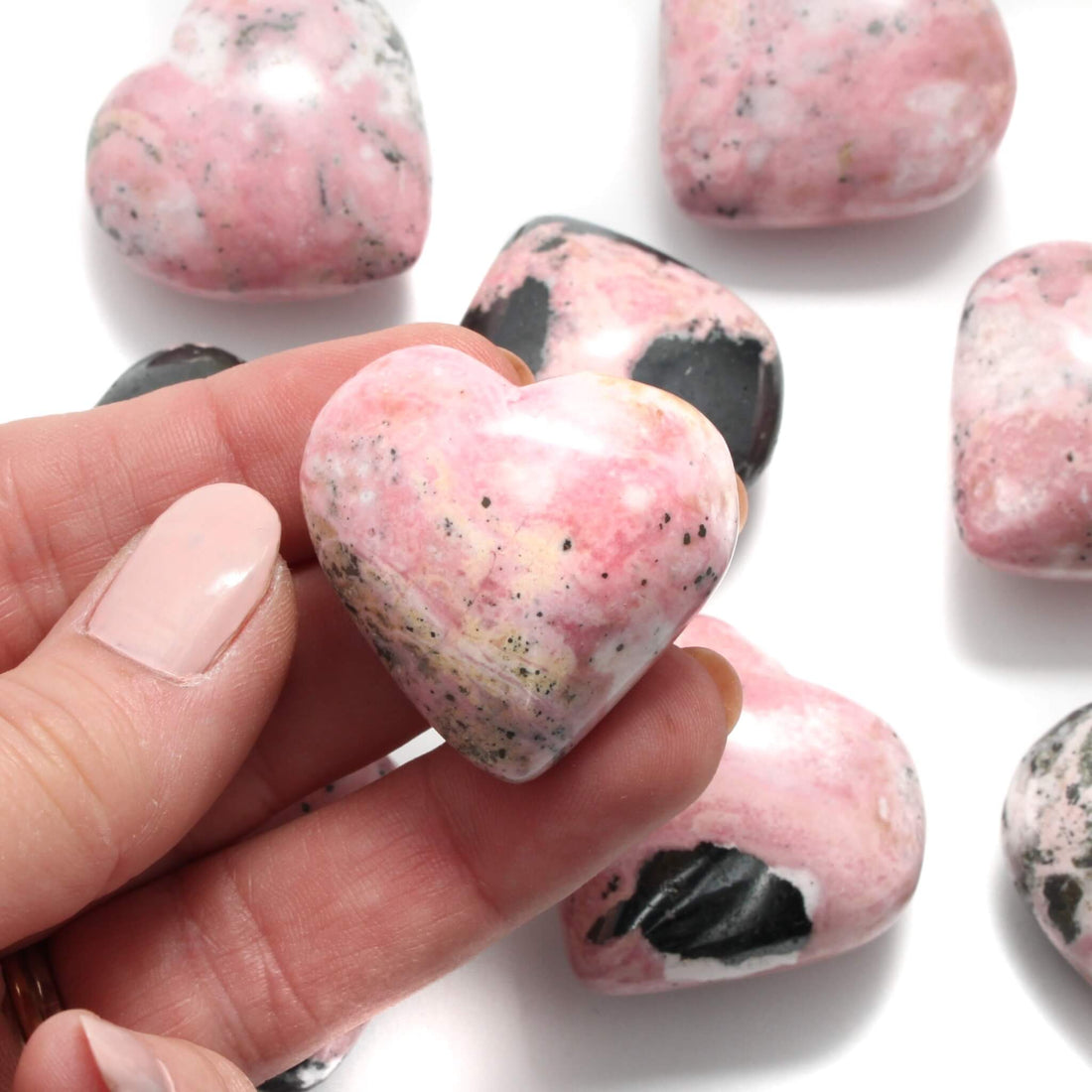 Rhodocrosit krystal hjerte