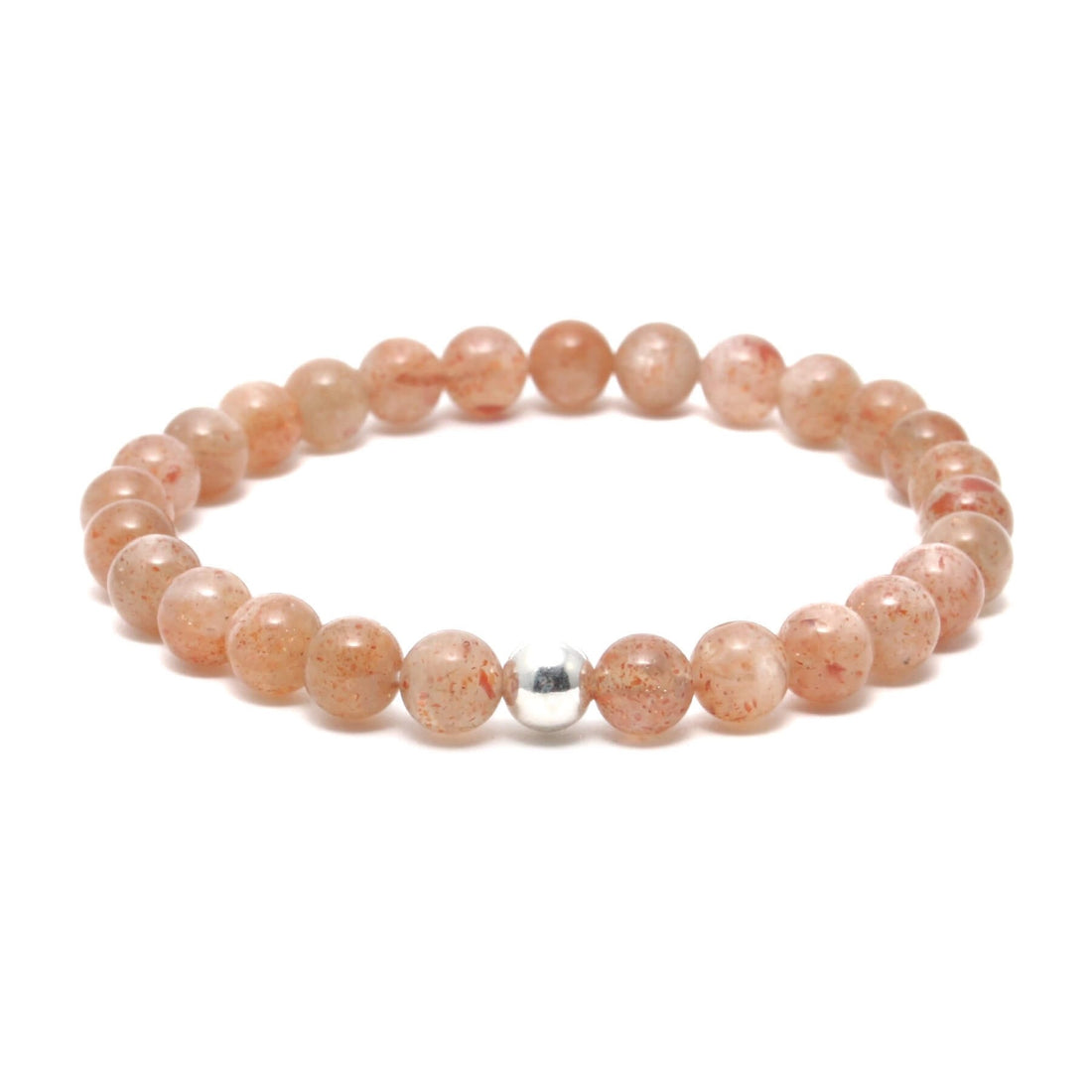 Solsten krystal armbånd med 6mm perler