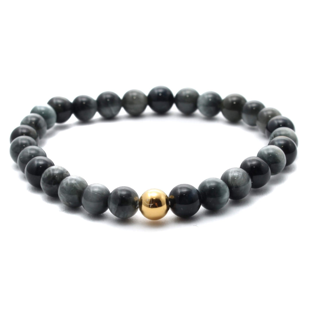 Eagle Eye krystal armbånd med 6mm perler