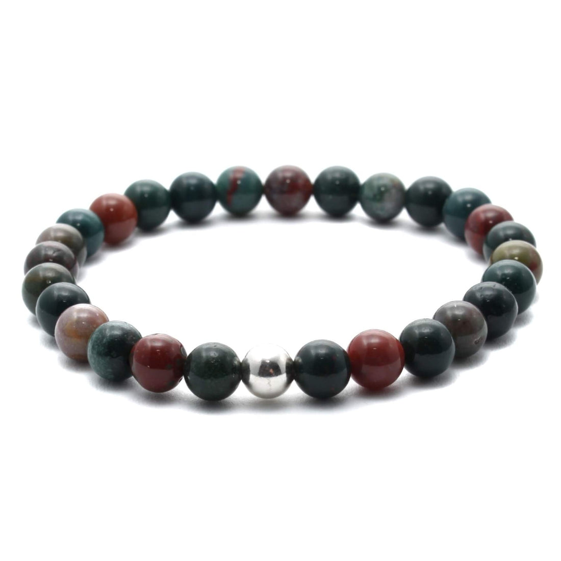 Heliotrop krystal armbånd med 6mm perler