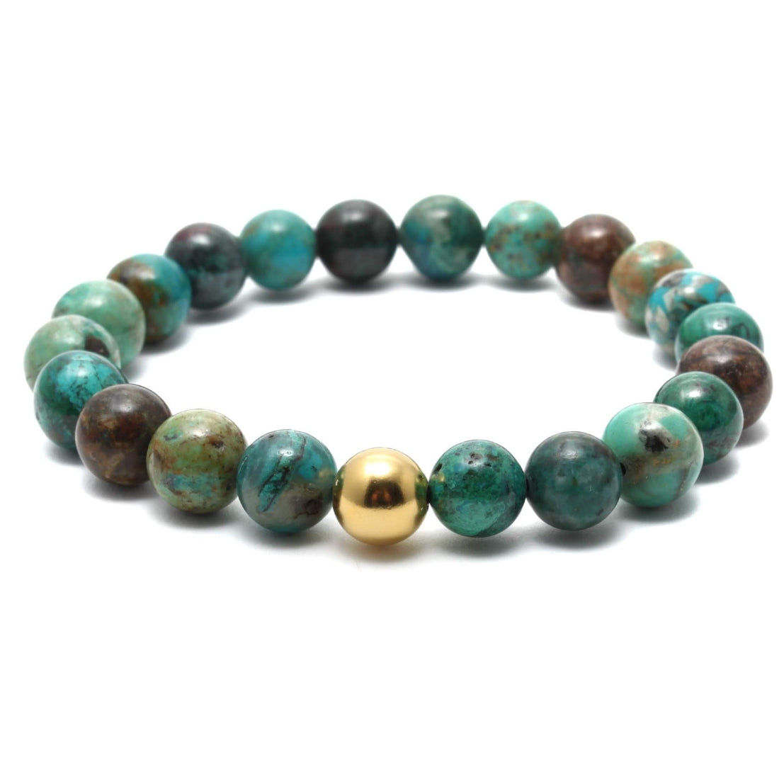 Krystal armbånd med 8mm Krysokolla perler
