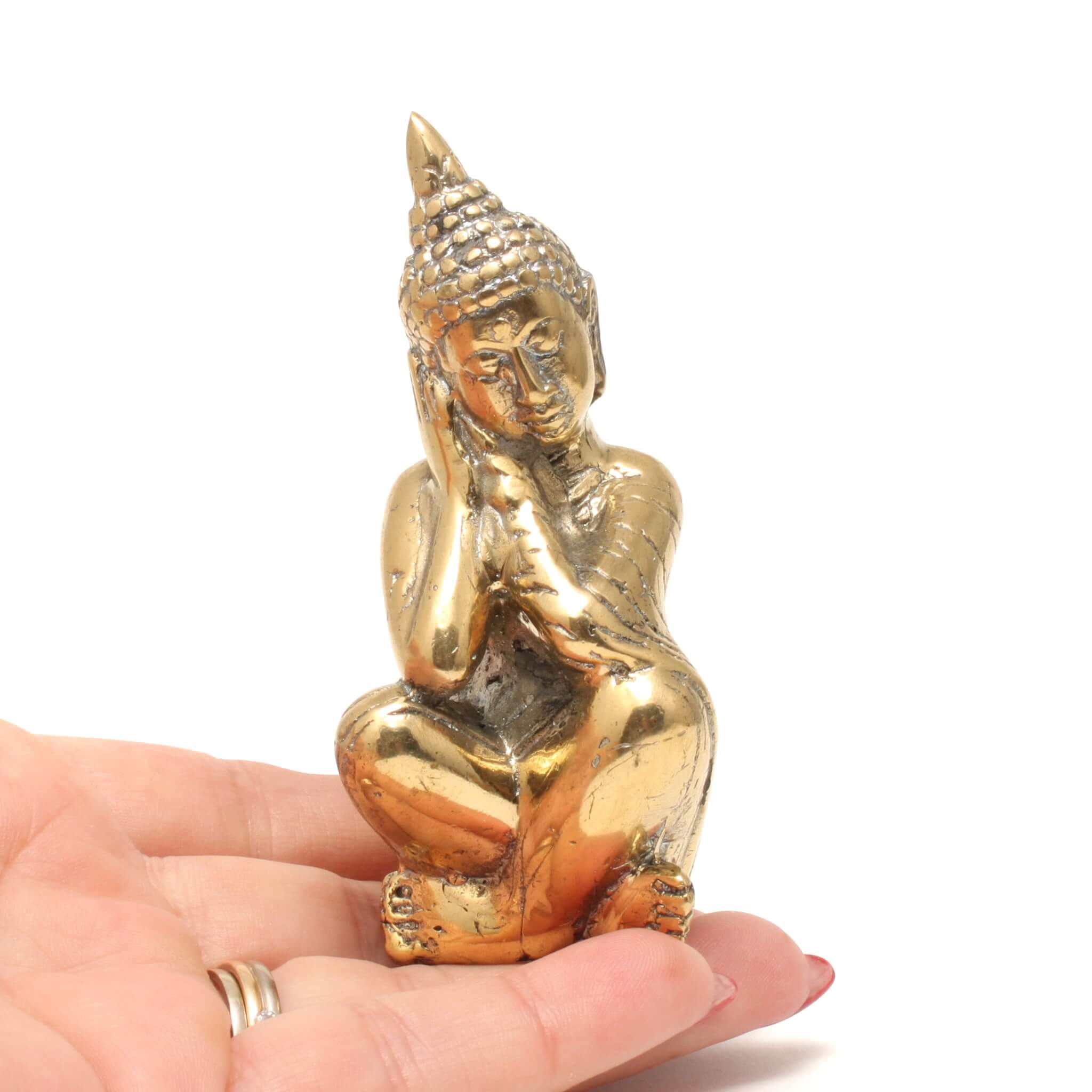 Messing Buddha - Afslappet