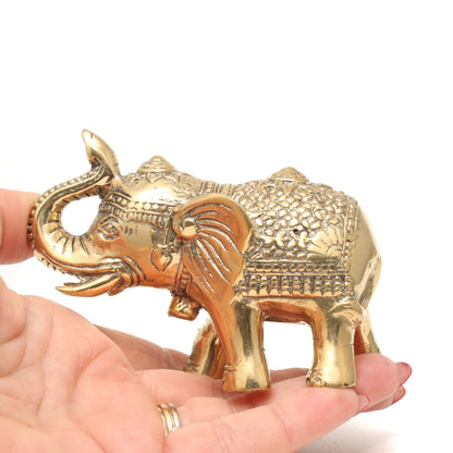 Messing Elefant fra Bali - Shop.villalovis.dk