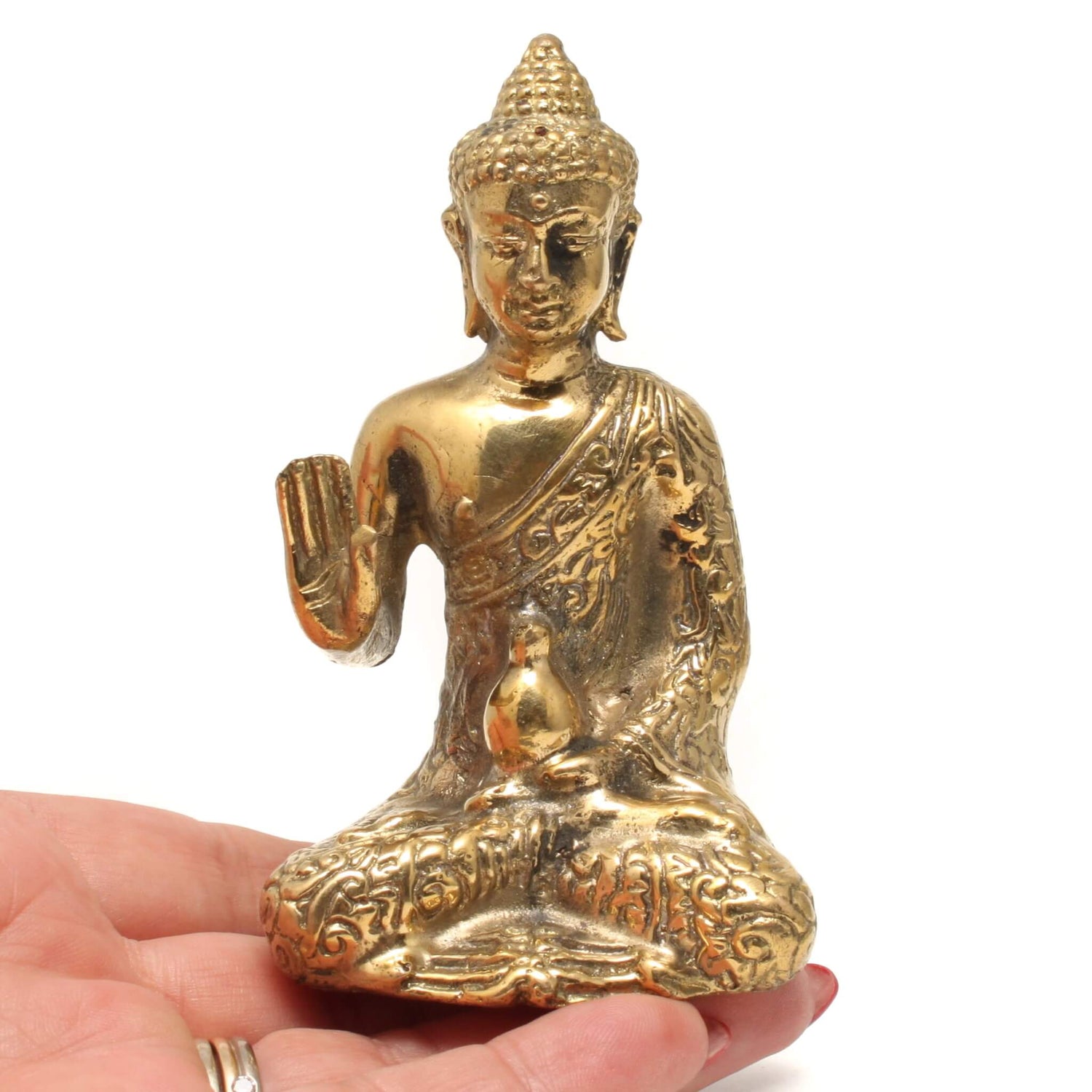 Messing Buddha - Ro og mod