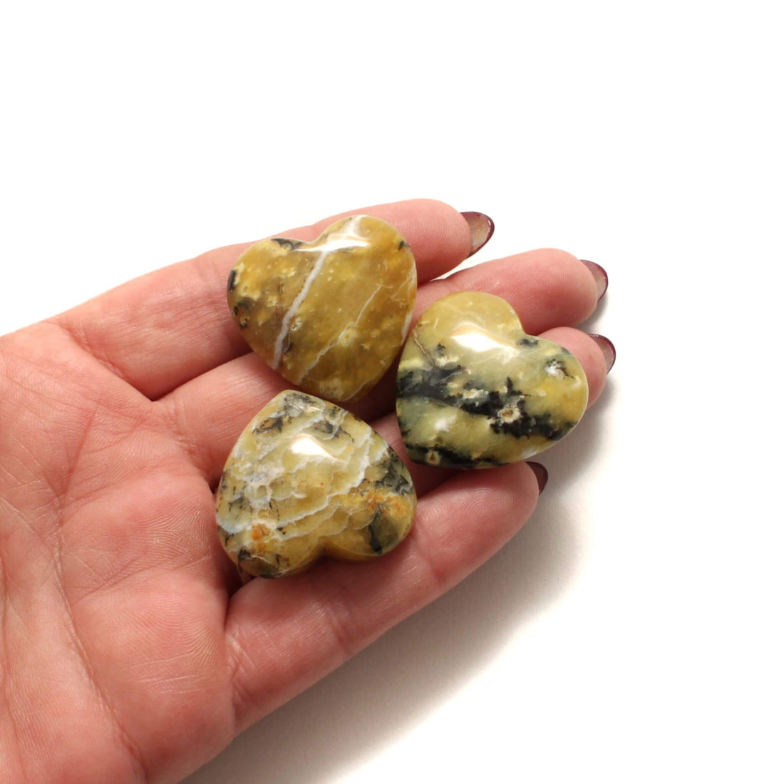 Grøn Opal hjerter - Shop.Villalovis.dk