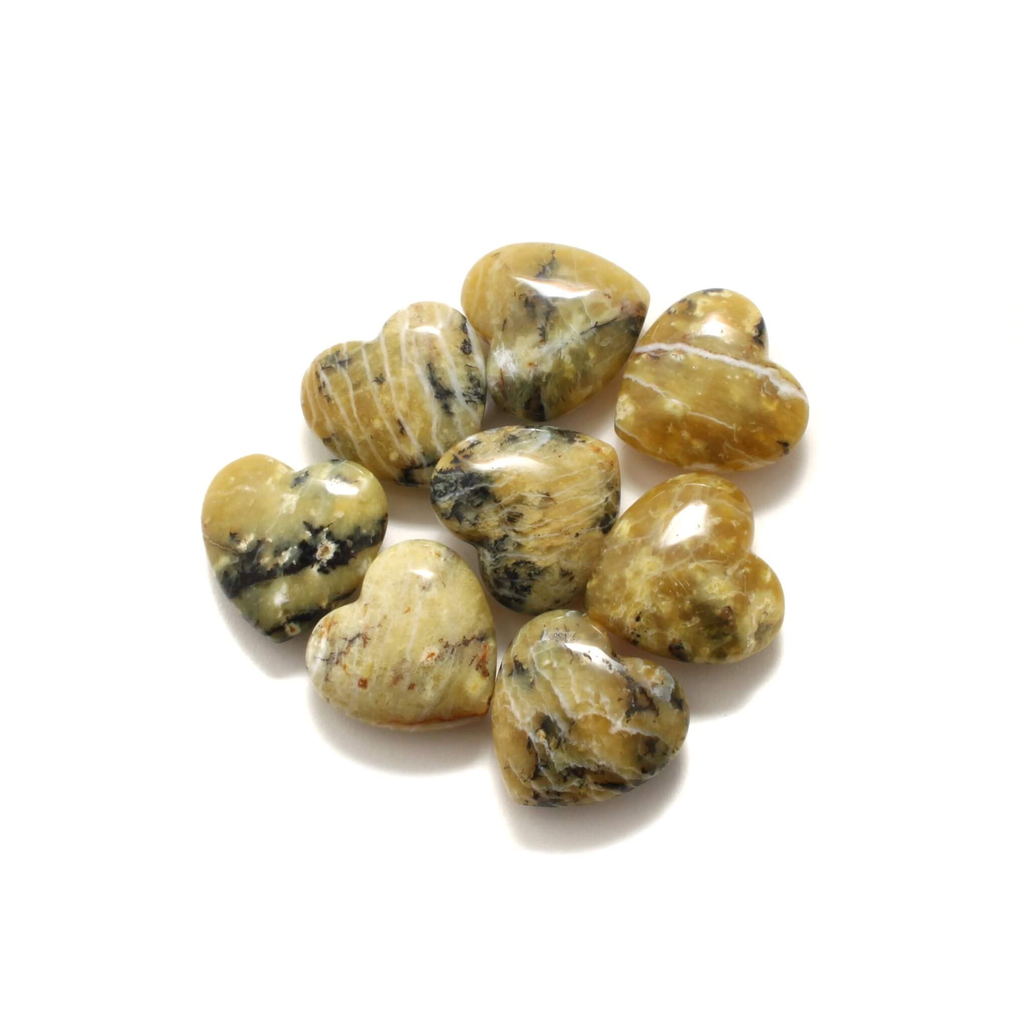 Grøn Opal hjerter - Shop.Villalovis.dk