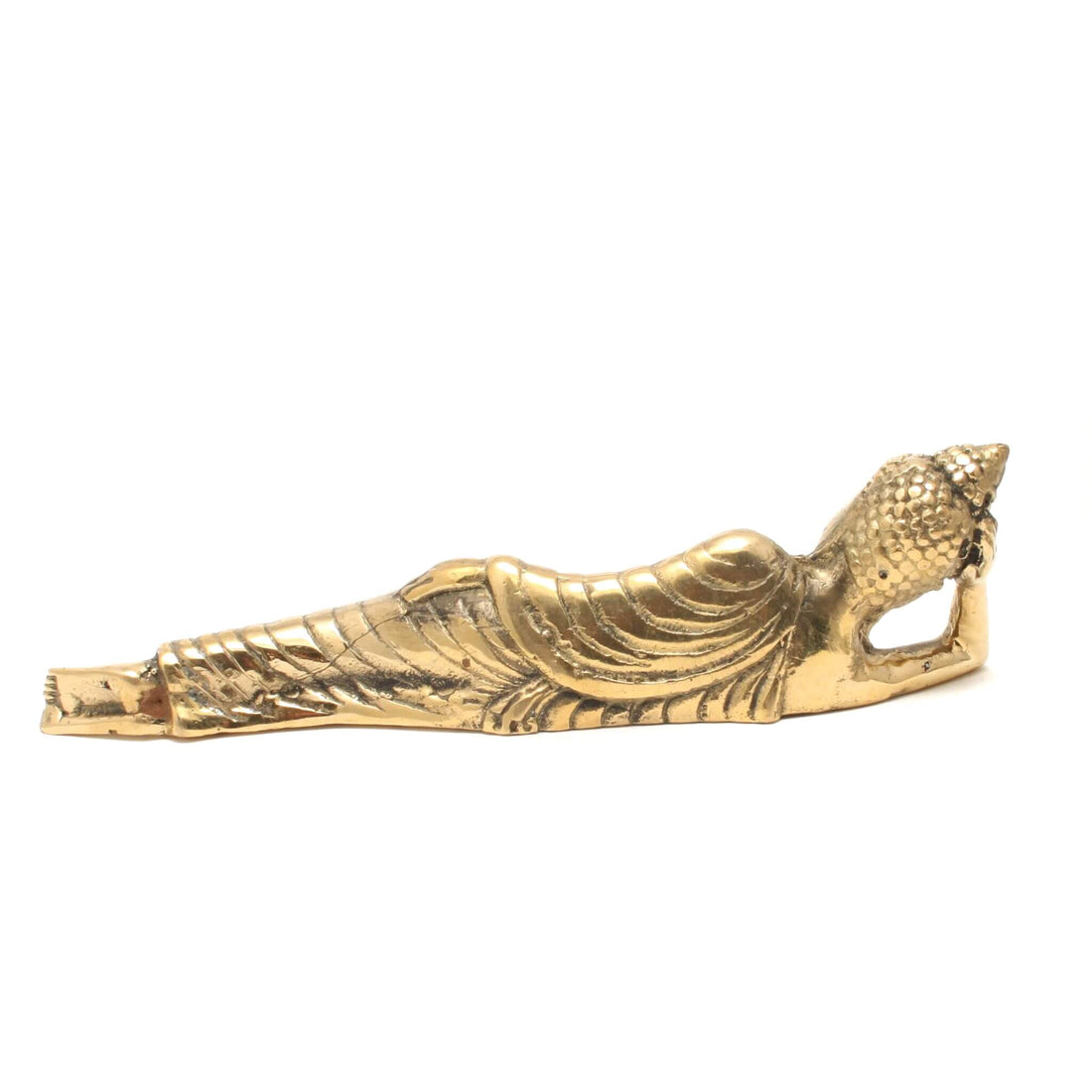 Liggende messing Buddha - Shop.villalovis.dk