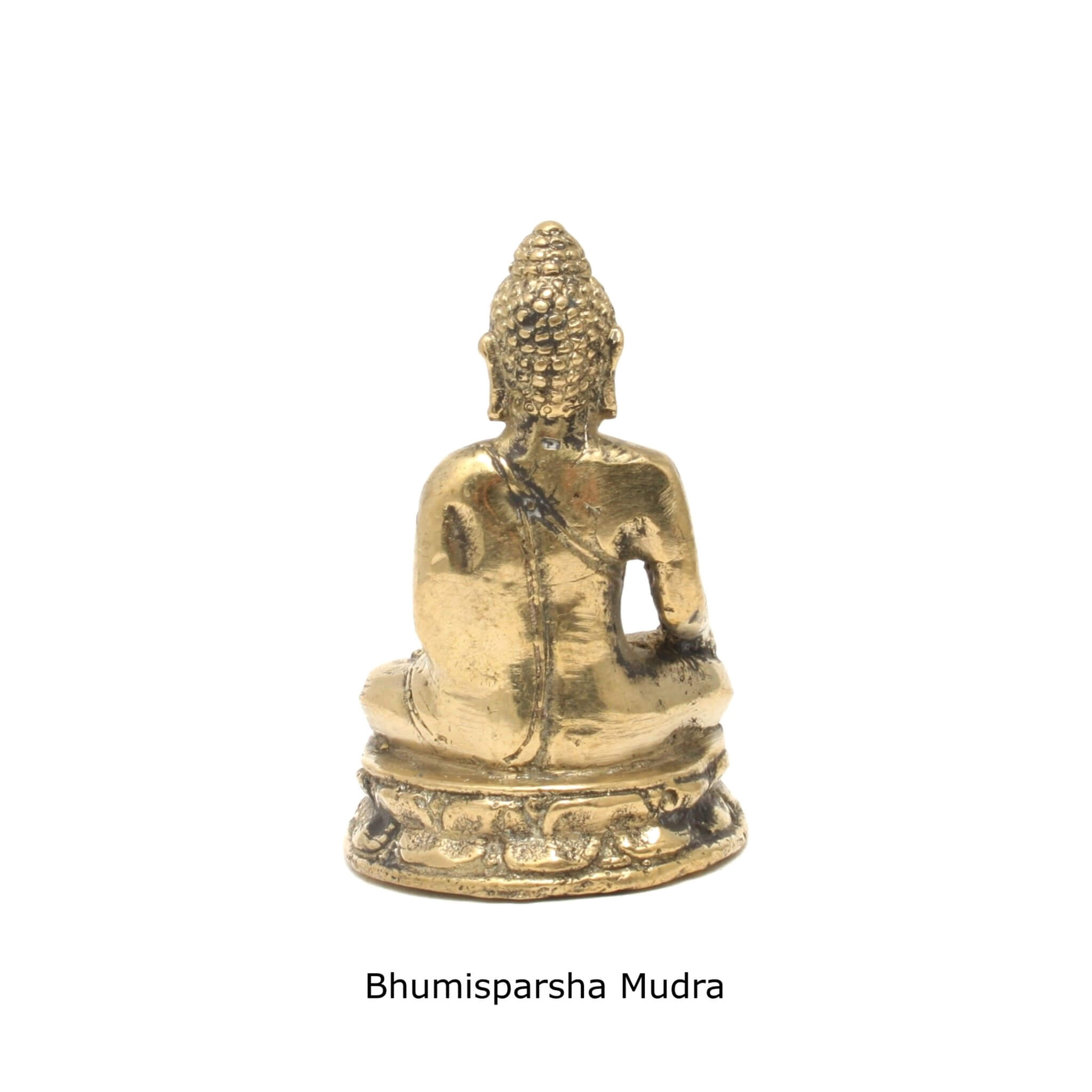 Messing Buddha - Bhumisparsha Mudra - Shop.villalovis.dk