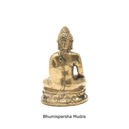 Messing Buddha - Bhumisparsha Mudra - Shop.villalovis.dk
