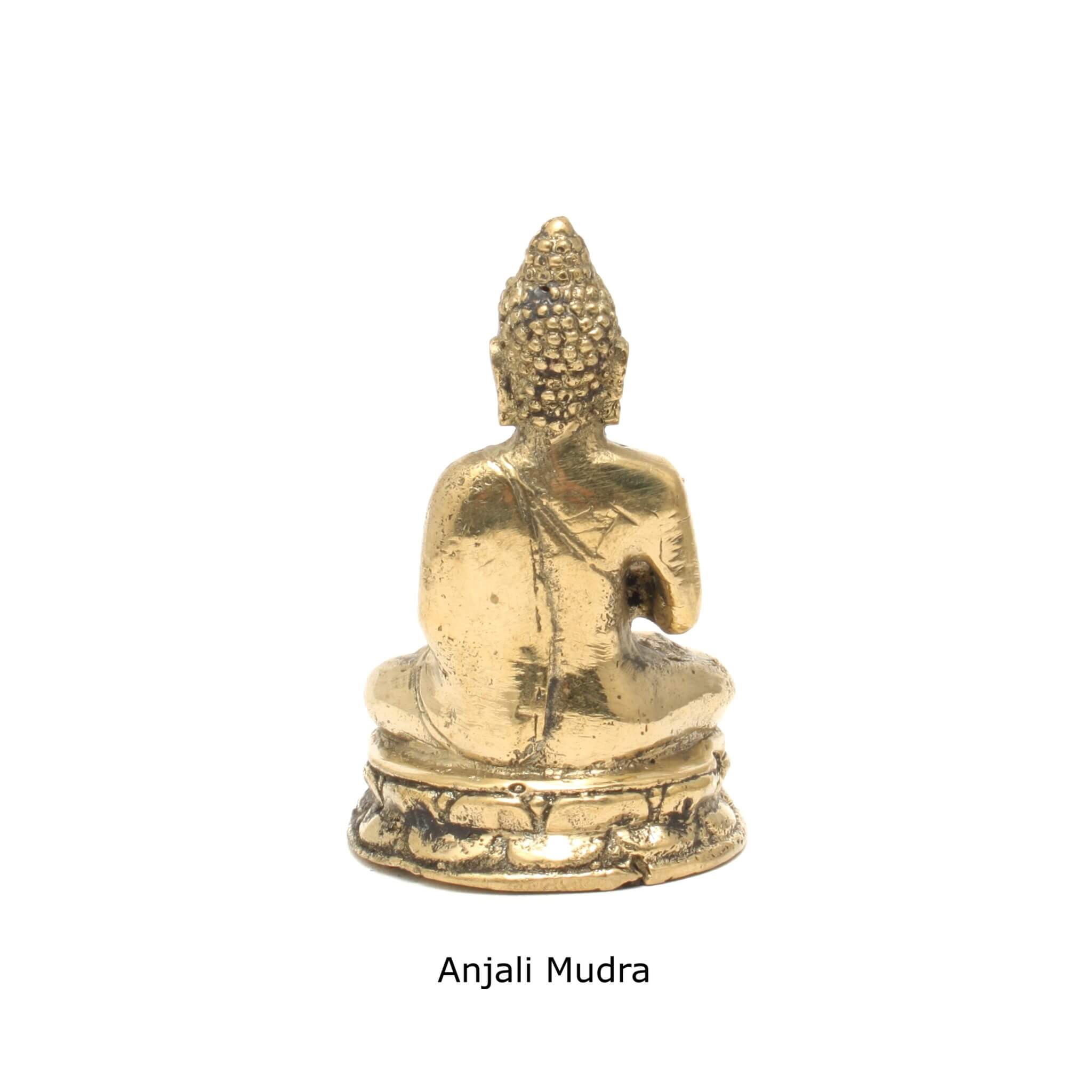 Messing Buddha - Anjali Mudra - Shop.villalovis.dk