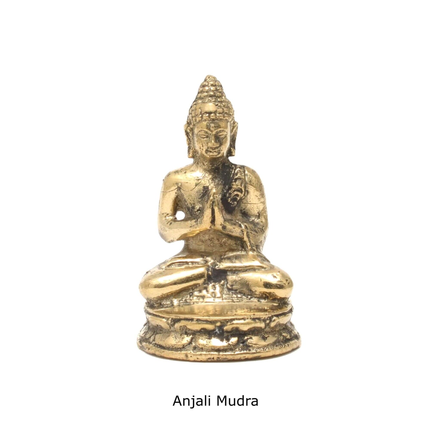 Messing Buddha - Anjali Mudra - Shop.villalovis.dk